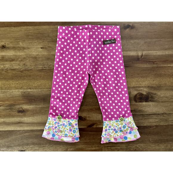 NWT Matilda Jane Brilliant Daydream On The Dot Scrappy Pink Knit Legging Pants 2 - Picture 2 of 7